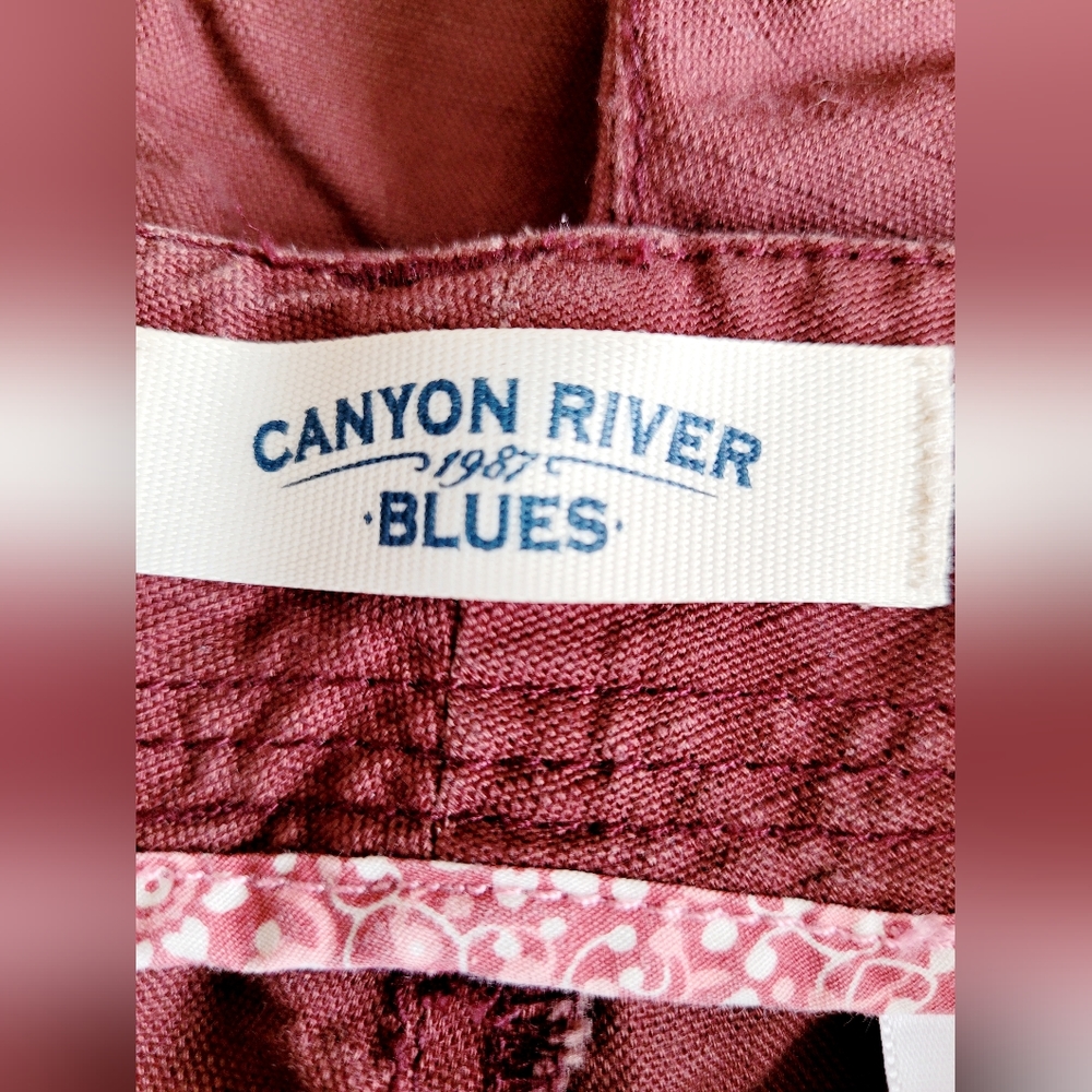 Canyon River Blues Women's 100% Cotton Cargo Capri Pants Terracotta 10/Med - Picture 4 of 14